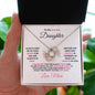 To My Amazing Daughter - Aim for the Skies - Love Knot Necklace with Heartfelt Message - Mallard Moon Gift Shop