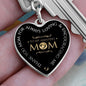 To My Amazing Mom Engraved Heart Shaped Keyring - Mallard Moon Gift Shop
