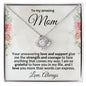 To My Mom I'm Grateful Love Knot Necklace - Mallard Moon Gift Shop