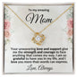 To My Mom I'm Grateful Love Knot Necklace - Mallard Moon Gift Shop
