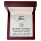 To My Mom Sarcastic Message Love Knot Necklace - Mallard Moon Gift Shop