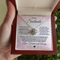 To My Wife - I Can't Live without You - Love Knot Necklace Message Card and Gift Box - Mallard Moon Gift Shop