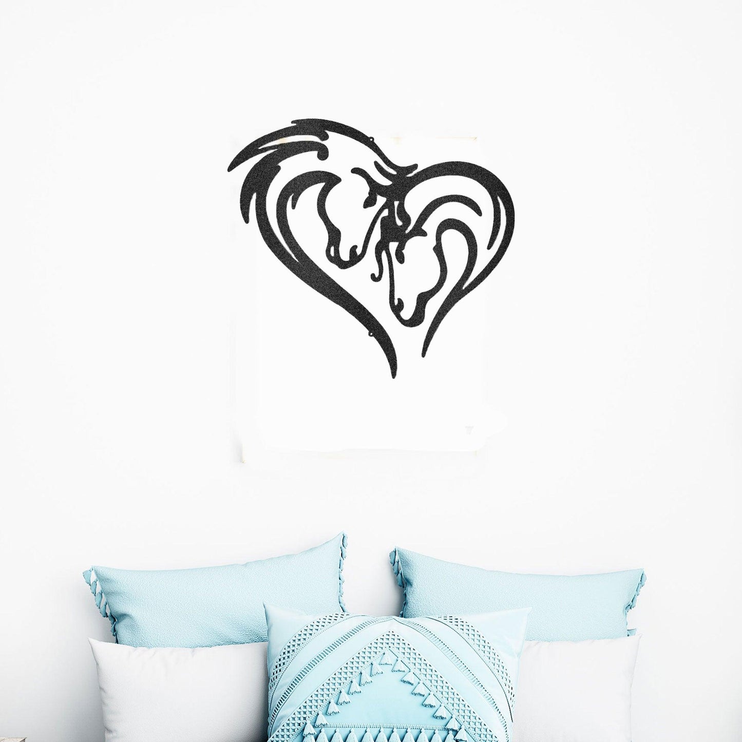 Horse Love Steel Wall Sign - Mallard Moon Gift Shop