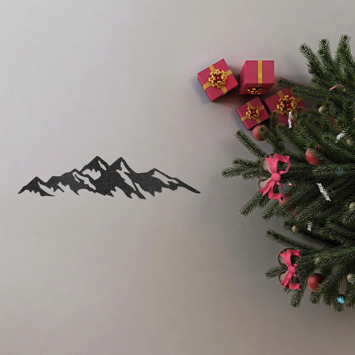 Mountain Ridge Indoor Outdoor Steel Wall Sign Art - Mallard Moon Gift Shop