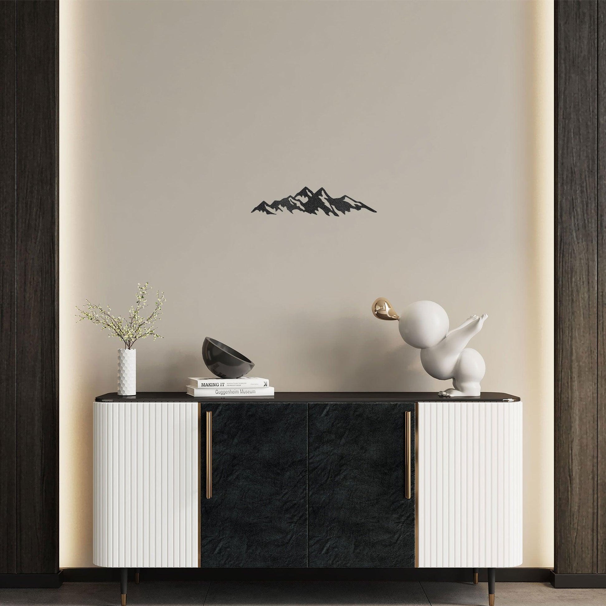 Mountain Ridge Indoor Outdoor Steel Wall Sign Art - Mallard Moon Gift Shop