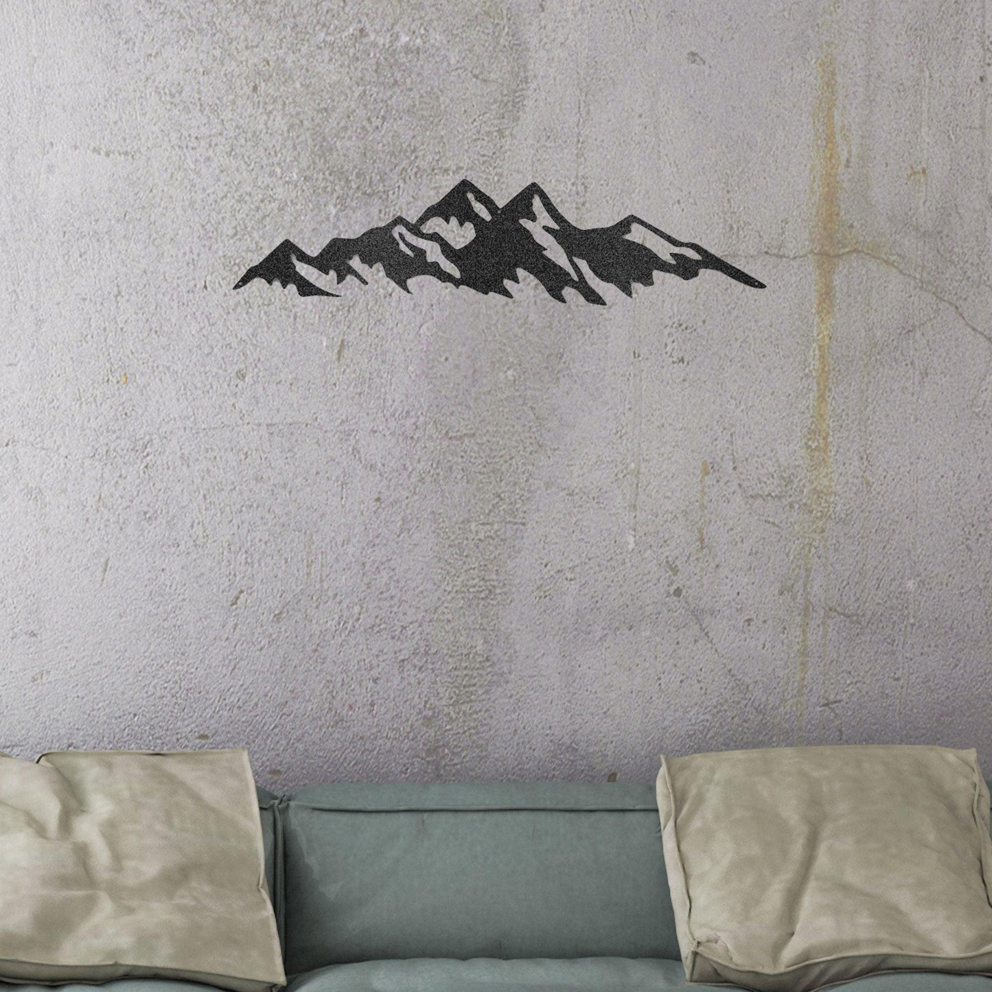 Mountain Ridge Indoor Outdoor Steel Wall Sign Art - Mallard Moon Gift Shop