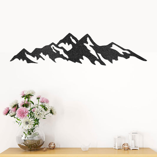 Mountain Ridge Indoor Outdoor Steel Wall Sign Art - Mallard Moon Gift Shop