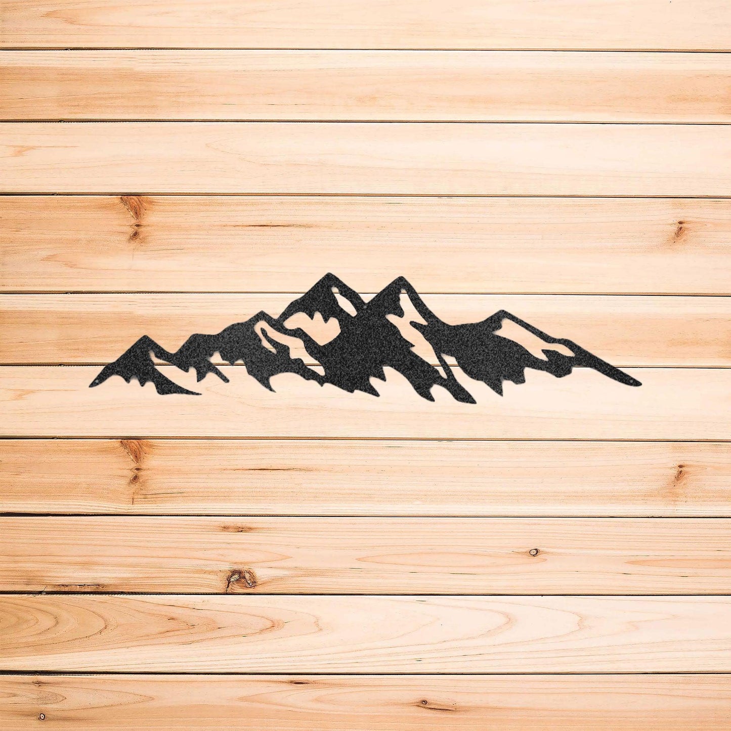 Mountain Ridge Indoor Outdoor Steel Wall Sign Art - Mallard Moon Gift Shop