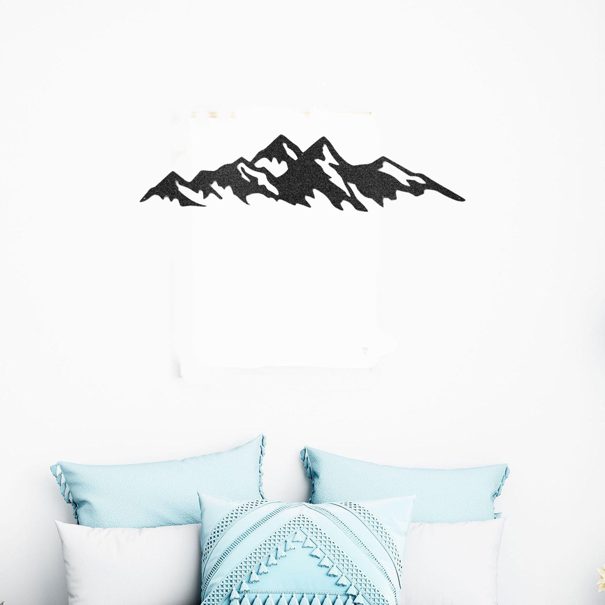 Mountain Ridge Indoor Outdoor Steel Wall Sign Art - Mallard Moon Gift Shop