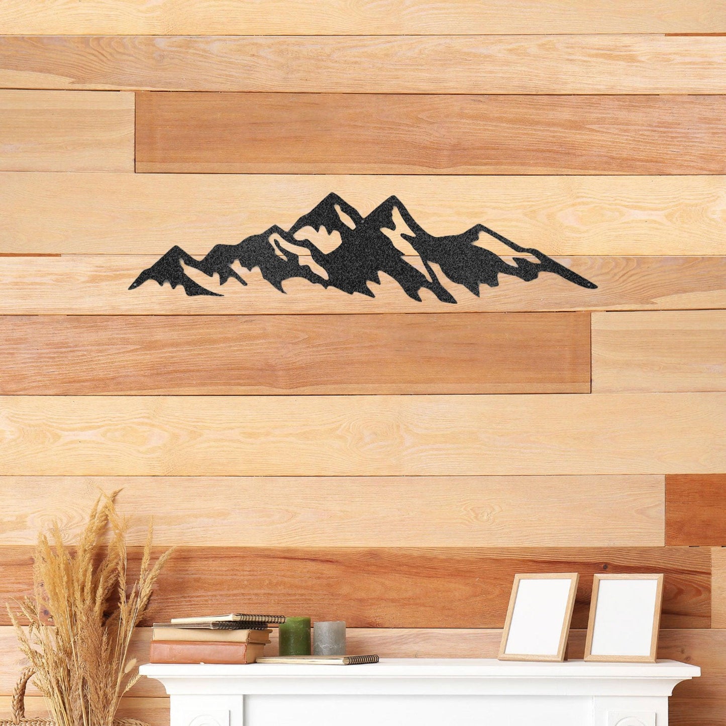 Mountain Ridge Indoor Outdoor Steel Wall Sign Art - Mallard Moon Gift Shop