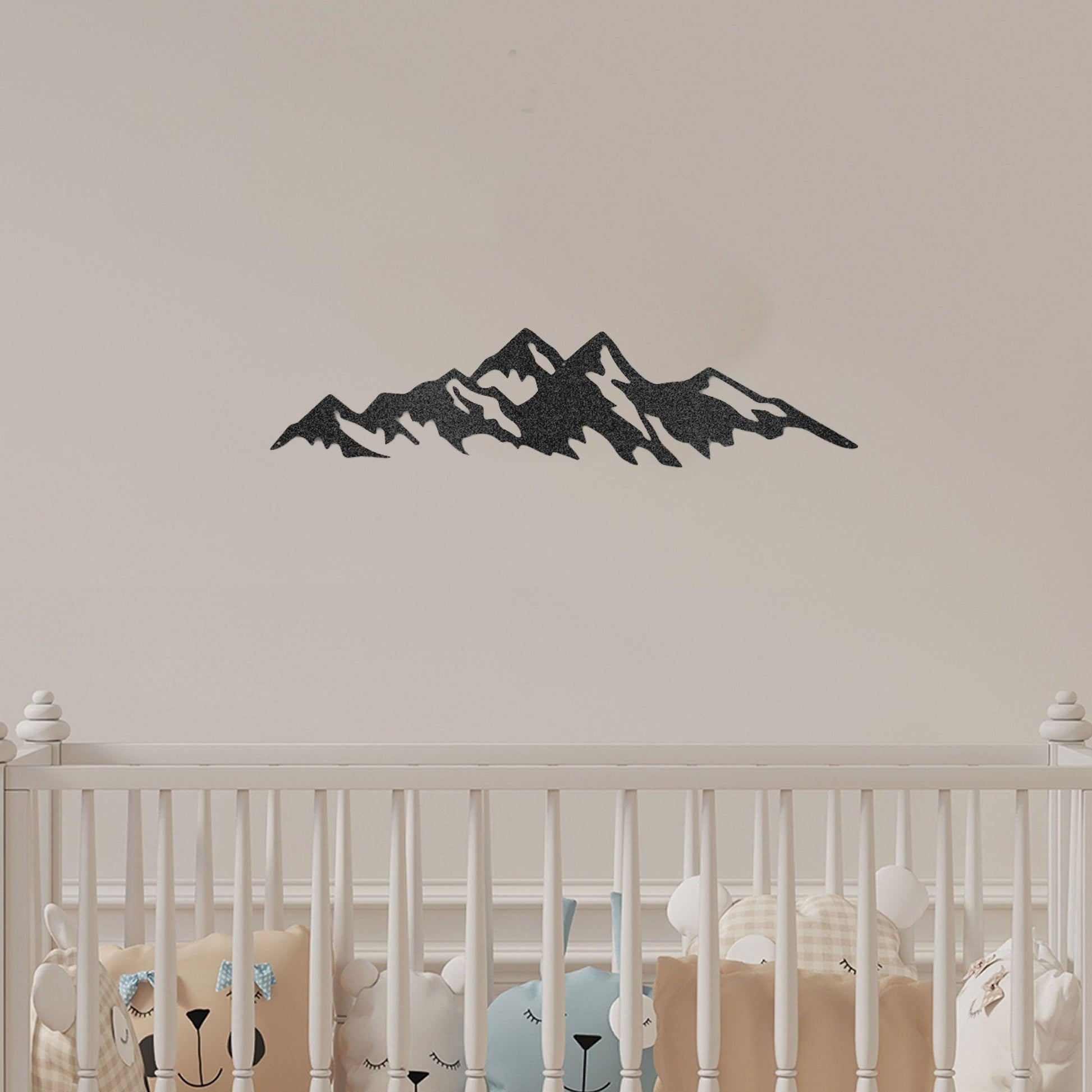 Mountain Ridge Indoor Outdoor Steel Wall Sign Art - Mallard Moon Gift Shop