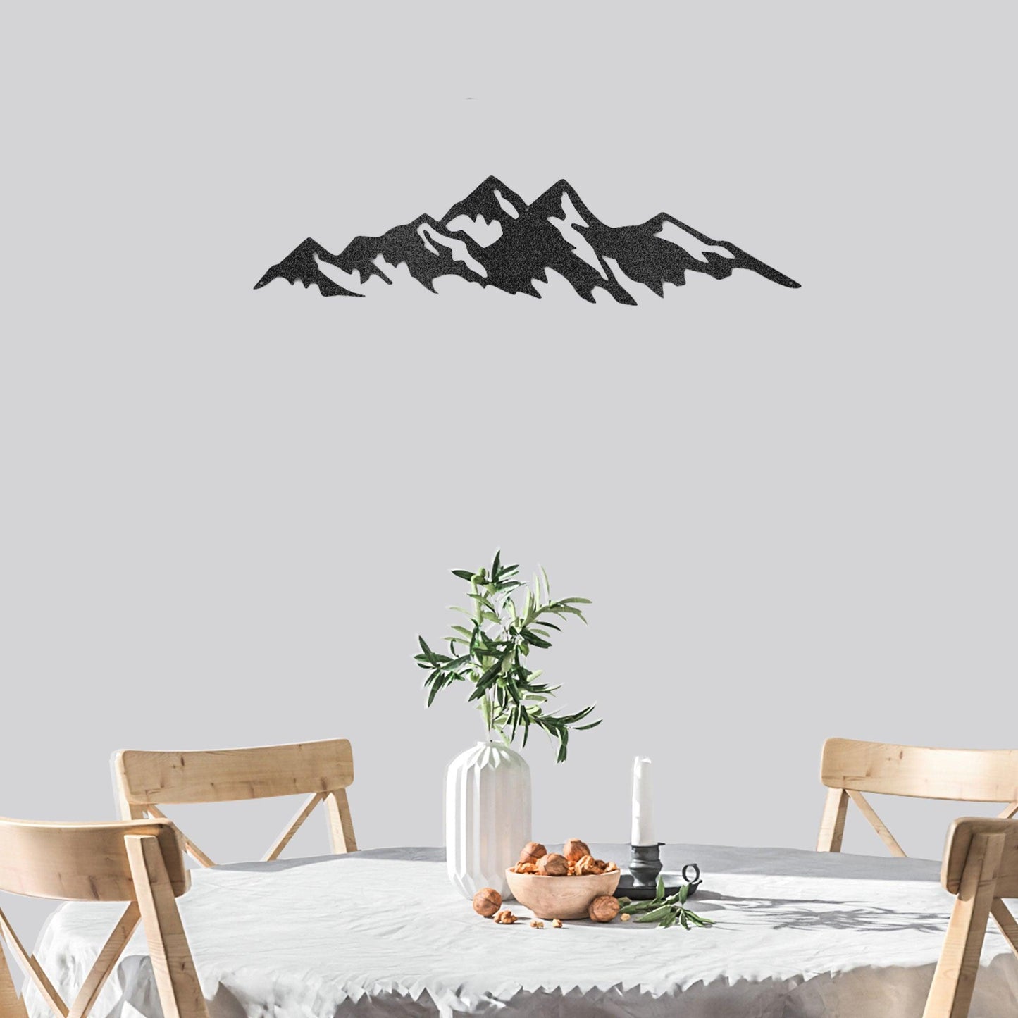Mountain Ridge Indoor Outdoor Steel Wall Sign Art - Mallard Moon Gift Shop
