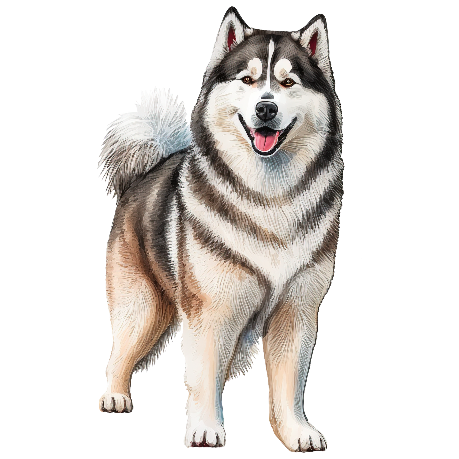 Black Coffee Mugs for Alaskan Malamute Dog Lovers