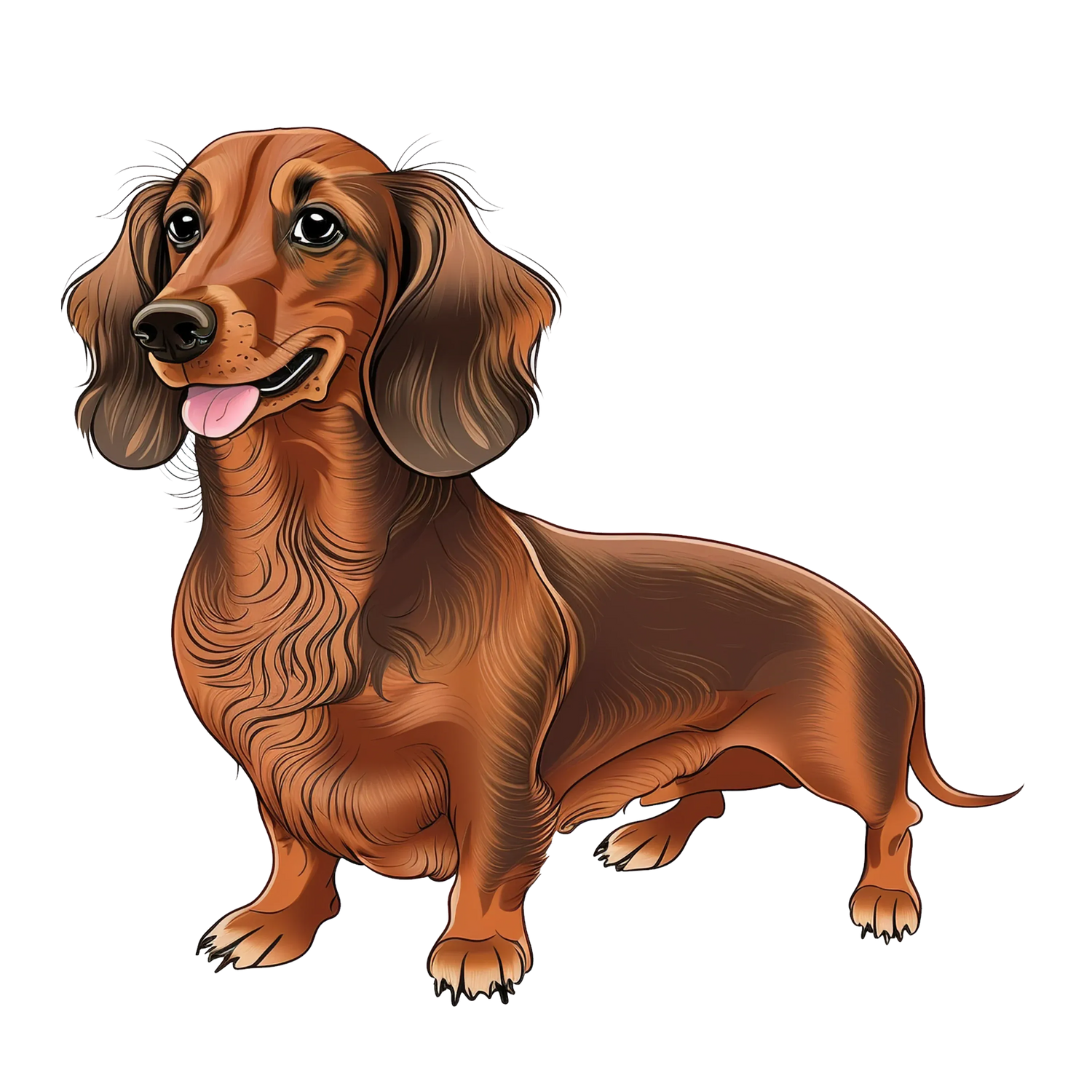 Black Coffee Mugs for Dachshund Dog Lovers