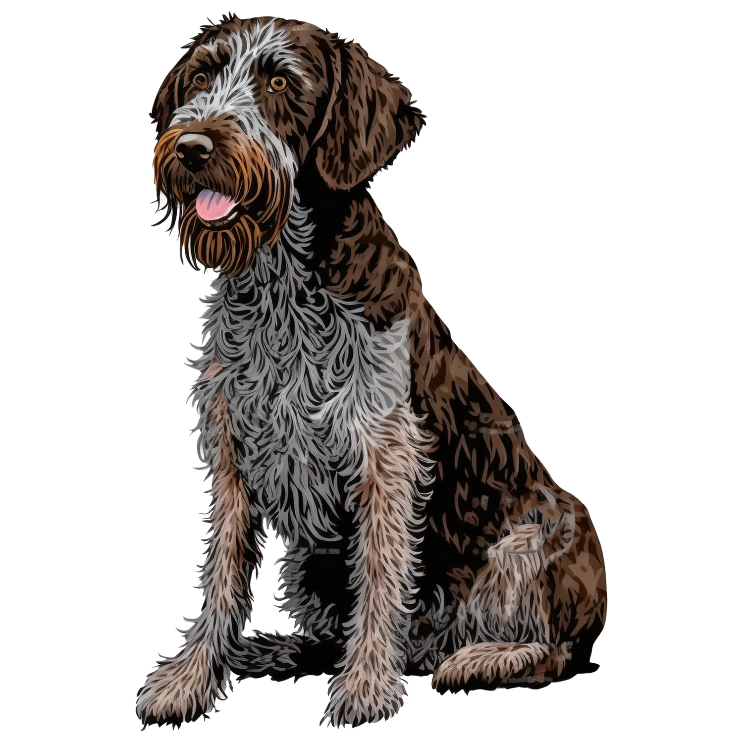 Black Coffee Mugs for German Wirehaired Pointer Dog Lovers