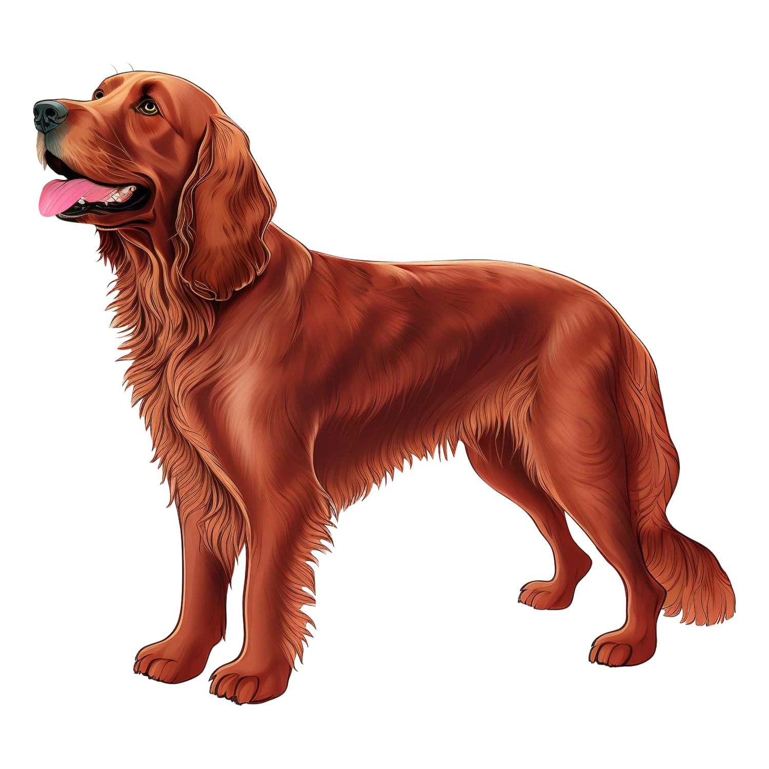 Black Coffee Mugs for Irish Setter Dog Lovers