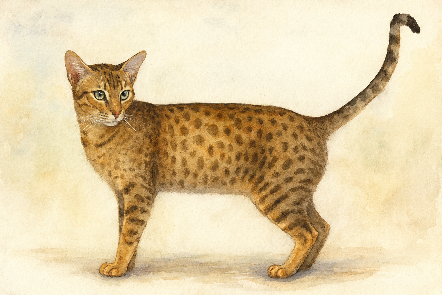 Black Coffee Mugs for Ocicat Lovers