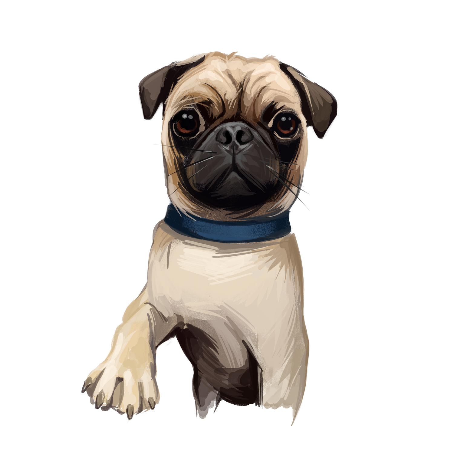 Black Coffee Mugs for Pug Dog Lovers