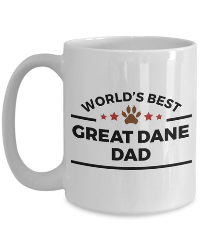 Spring Pet Products World's Best Great Dane Dad -  Funny Great Dane Lover White Ceramic Mug, Gift for Dog Moms, Dads, and Pet Parents - Mallard Moon Gift Shop
