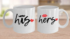 His and Hers Coffee Mug Set – Romantic Ceramic Mug Pair (11oz/15oz) for Couples, Anniversary, or Valentine’s Day