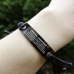 Medical Assistant Black Braided Leather Rope Engraved Bracelet - Thanks for being who you are - Birthday Christmas Jewelry Gifts Coworkers Colleague Boss