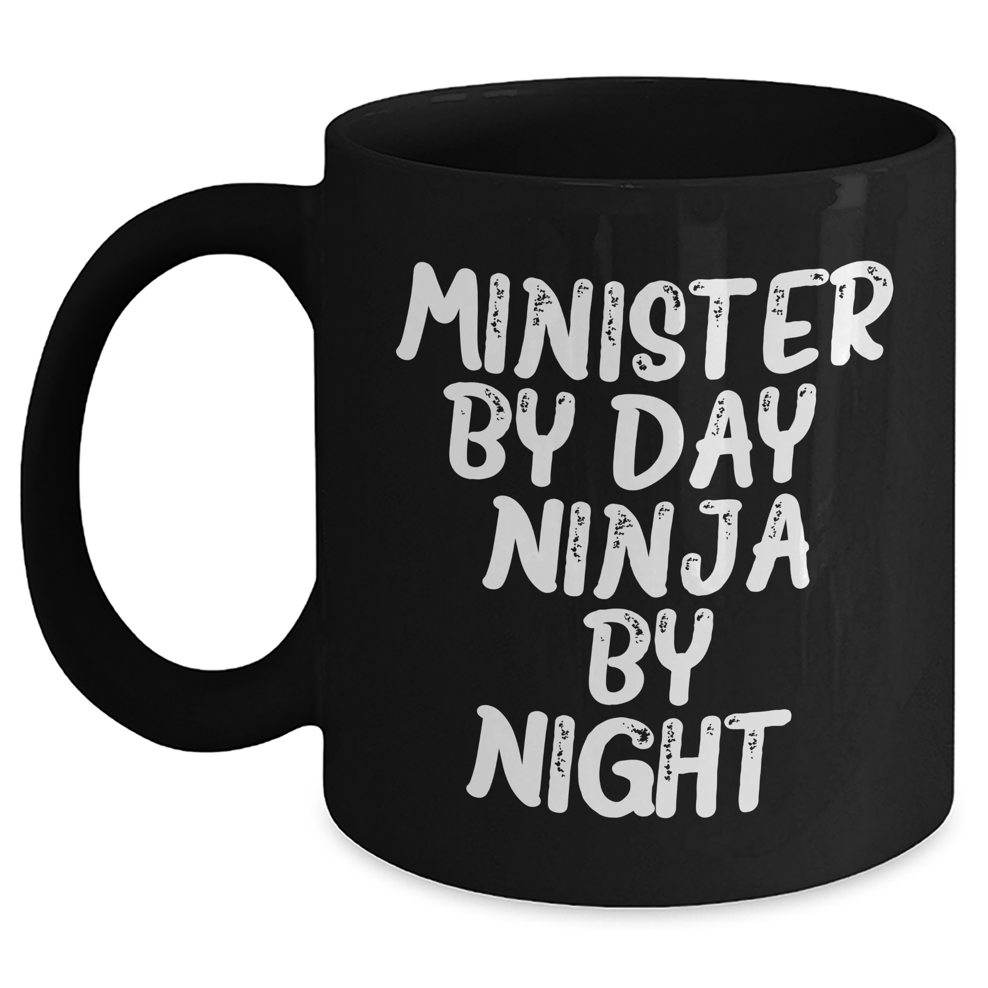 Minister By Day Funny Black Coffee Mug Gifts from Friends to Minister on Mother's Day - Main