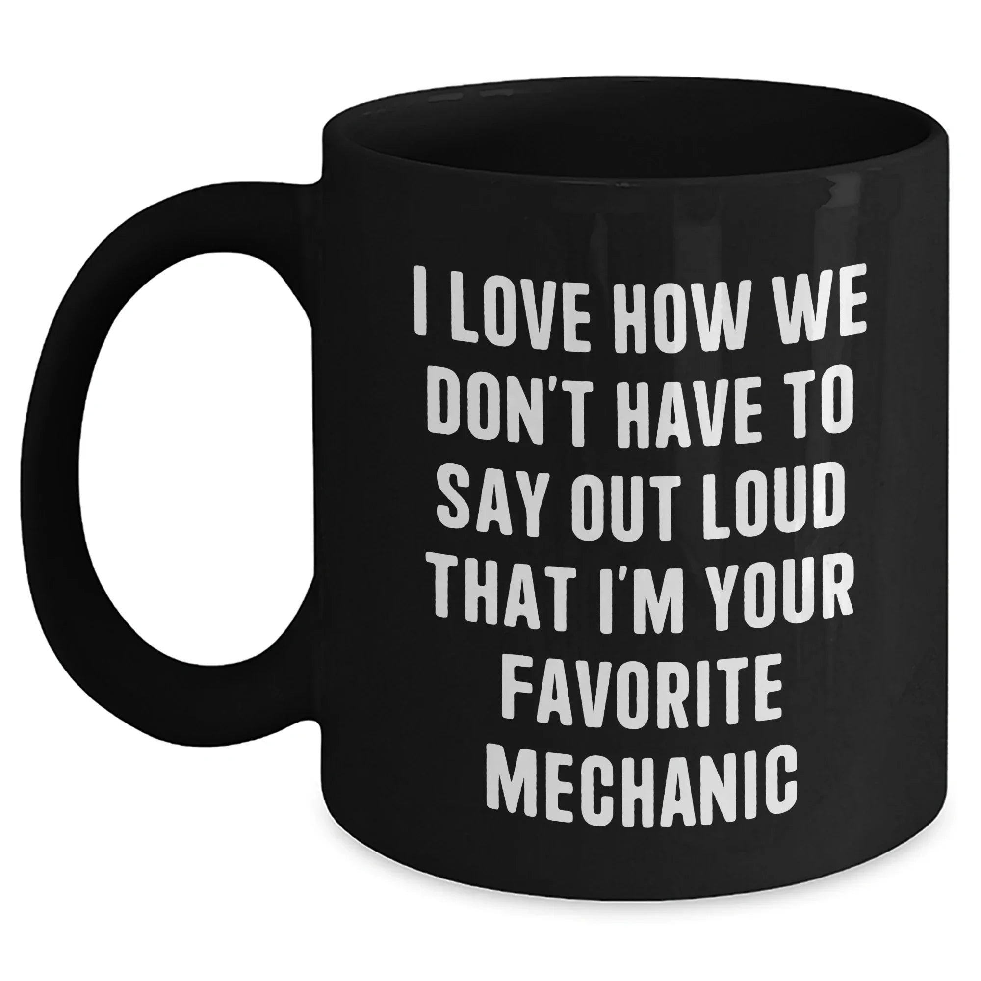 Funny Mechanic Gifts from Family to Favorite Mechanic Black Coffee Mug for Graduation