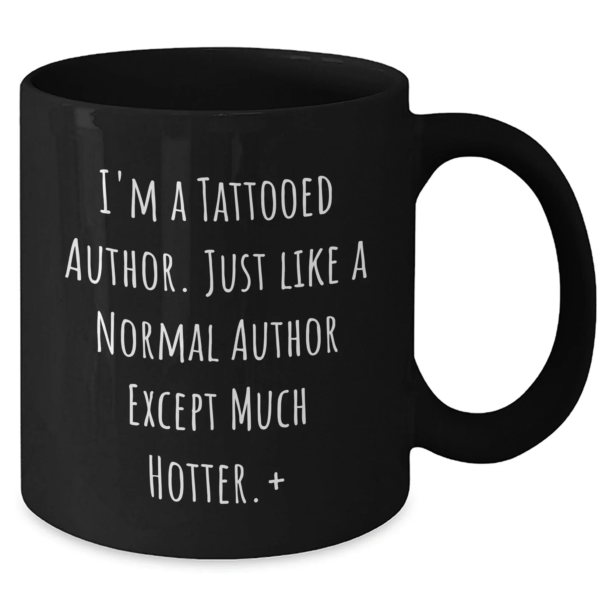 Author Funny Quote Tattooed Author Black Coffee Mug Gifts