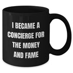 Funny Concierge Gifts for Mother's Day - Black Coffee Mug, Gifts from Friends, Unique Unique Gifts