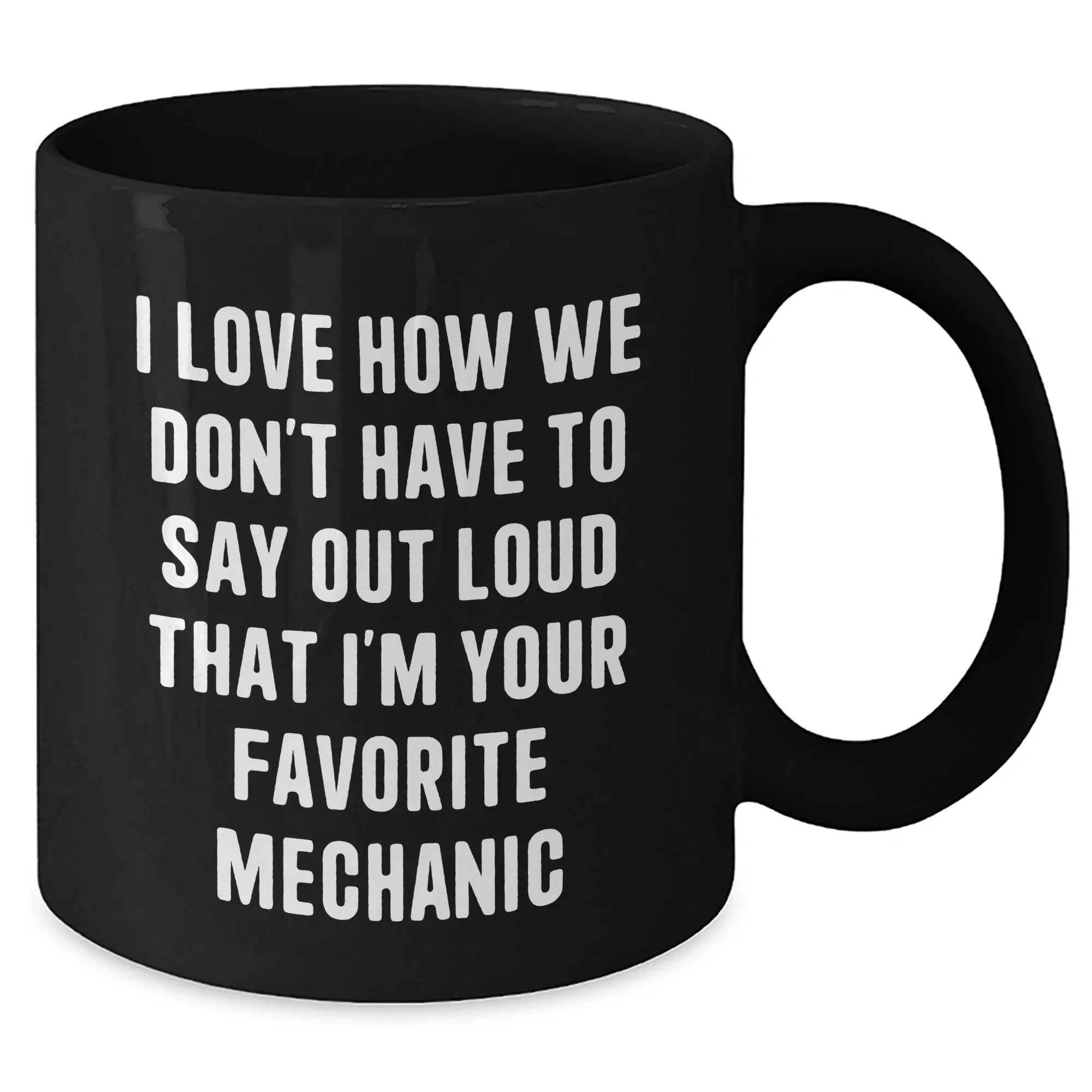 Funny Mechanic Gifts from Family to Favorite Mechanic Black Coffee Mug for Graduation