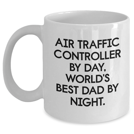 Air Traffic Controller Humor Gifts from Family to Men Graduation Unique White Coffee Mug - Main