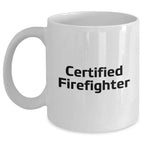 Firefighter Gifts for Mom - Funny Quote White Coffee Mug, Gifts from Family to Firefighter's Wife, Mother's Day Unique Gifts