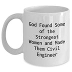 Funny Civil Engineer Gifts from Men to Friends, Unique White Coffee Mug for Graduation