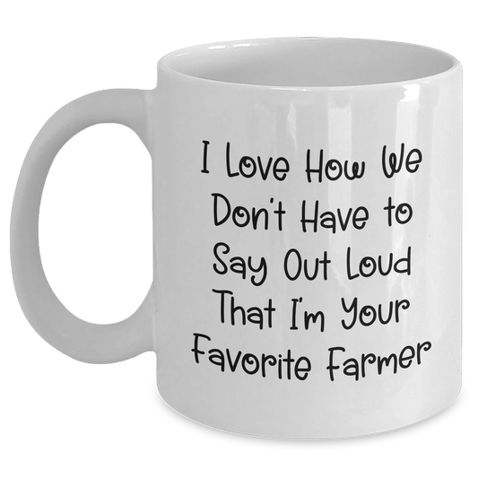 Funny Farmer White Coffee Mug Gifts from Friends for Favorite Farmer's Graduation - Main