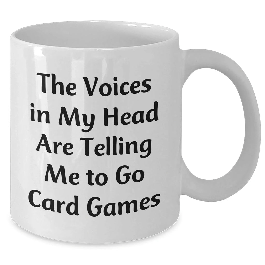 Funny Card Games Mugs for Dad's Special Day, Gifts from Men to Card Games Lovers, Unique White Coffee Mugs with Inspirational Quote