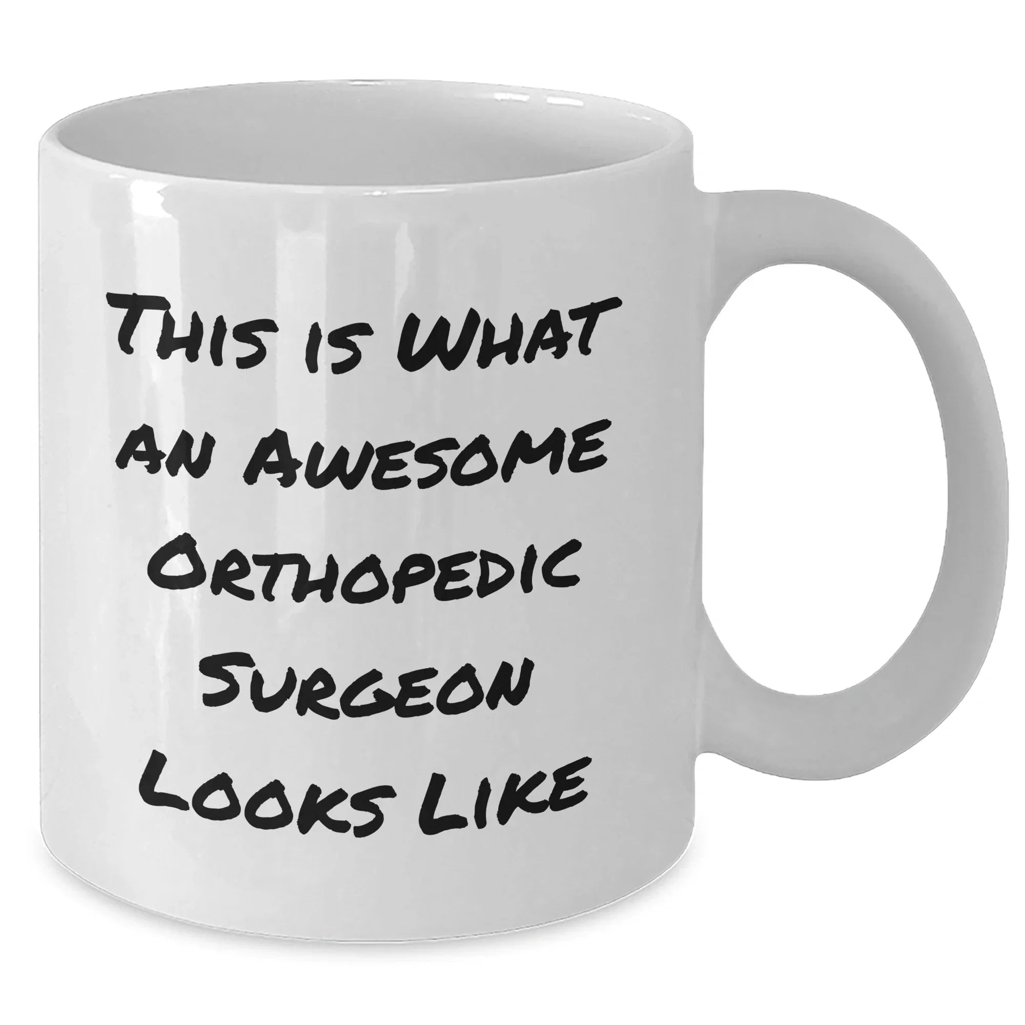Funny Orthopedic Surgeon Gifts from Friends, Unique Father's Day White Coffee Mug, 'This Is What An Awesome Orthopedic Surgeon Looks Like' Quote, Gifts for Orthopedic Surgeon