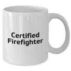 Firefighter Gifts for Mom - Funny Quote White Coffee Mug, Gifts from Family to Firefighter's Wife, Mother's Day Unique Gifts