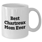 Funny Chartreux Cat Mom Gifts from Friends and Family for Dad, 'Best Chartreux Mom Ever' Quote on White Coffee Mug, Microwave and Dishwasher Safe