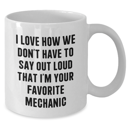 Funny Mechanic Gifts from Friends for Favorite Mechanic - White Coffee Mug, Graduation Unique Gifts - Additional
