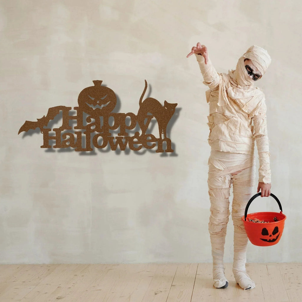 Happy Halloween Indoor Outdoor Steel Wall Sign