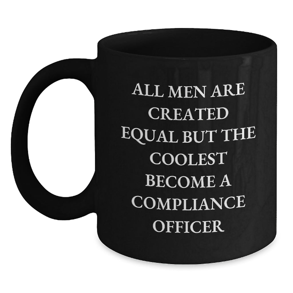 Compliance Officer Keepsake Black Coffee Mug for Him Birthday Gift - Main