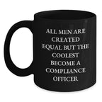 Compliance Officer Keepsake Black Coffee Mug for Him Birthday Gift - Main