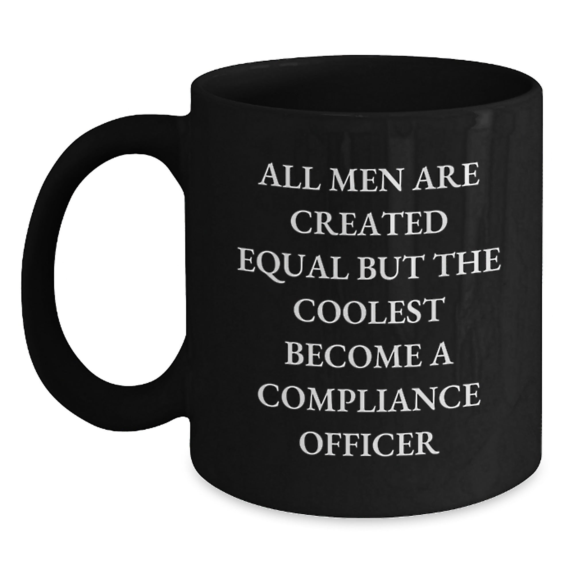 Compliance Officer Keepsake Black Coffee Mug for Him Birthday Gift - Main