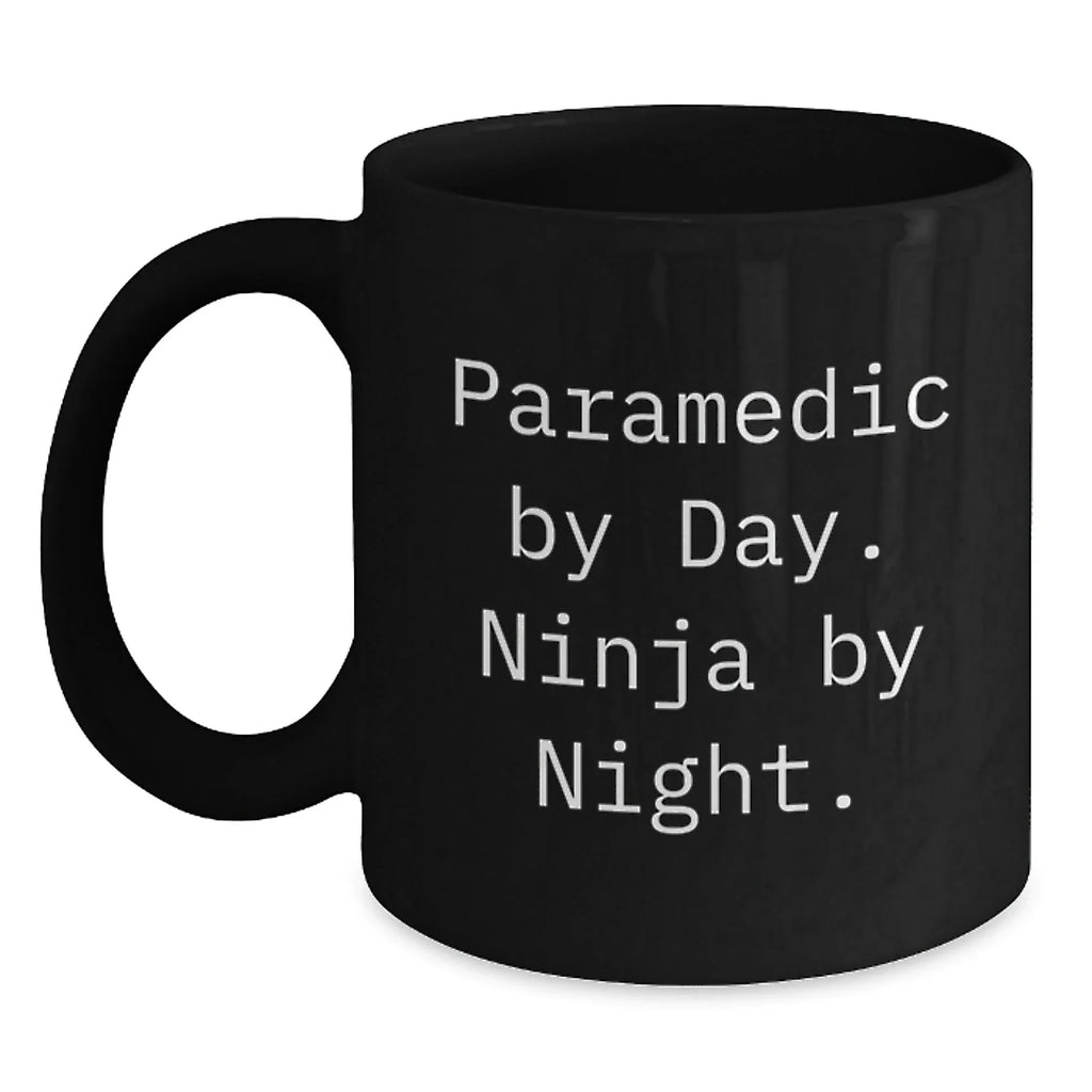 Fun Rescue Worker Gifts from Coworkers, Friends, and Family - Cute Ninja Black Coffee Mugs Valentine's Unique for Valentine's