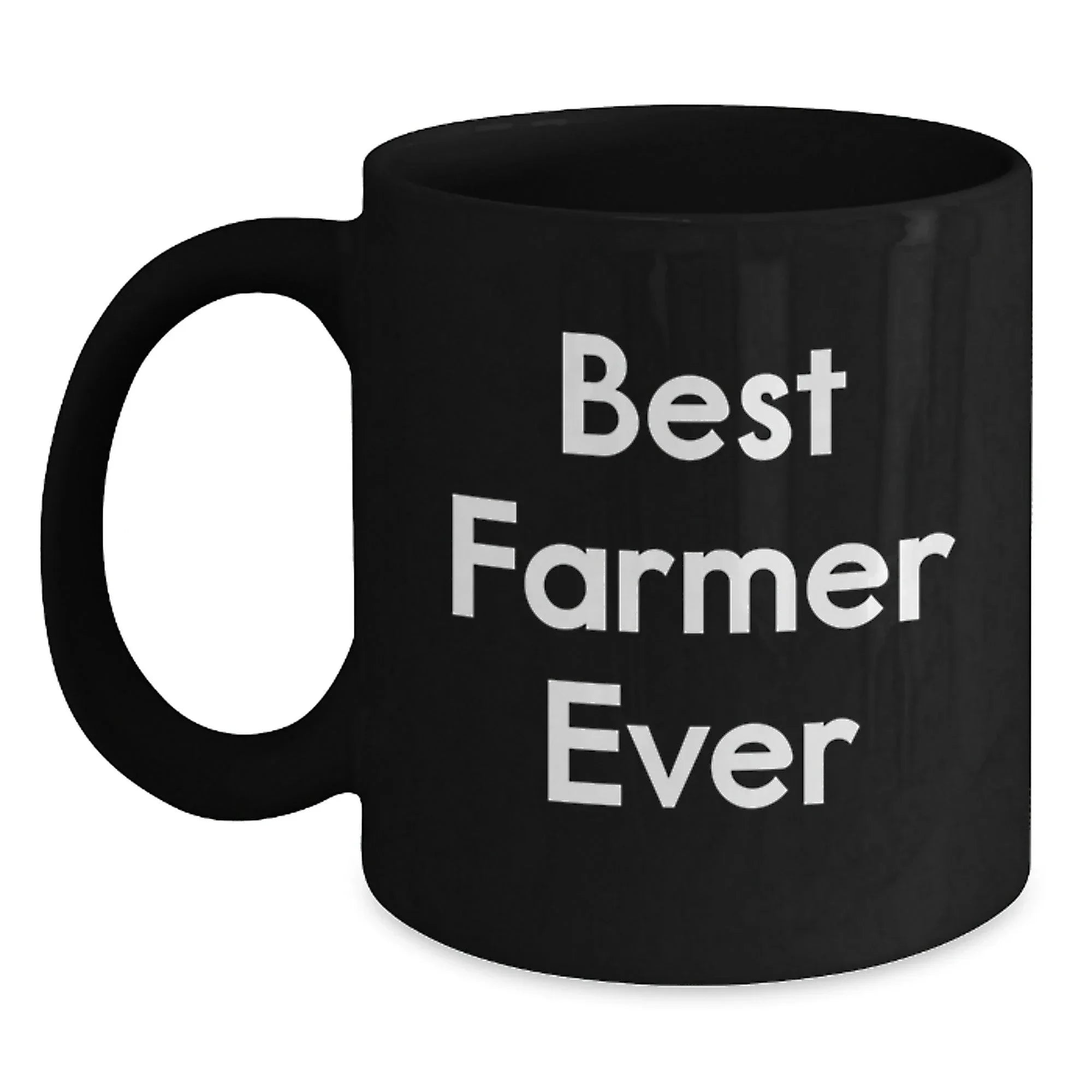Best Farmer Ever Funny Graduation Gift Gifts from Family to Farmer Friends Unique Black Coffee Mug