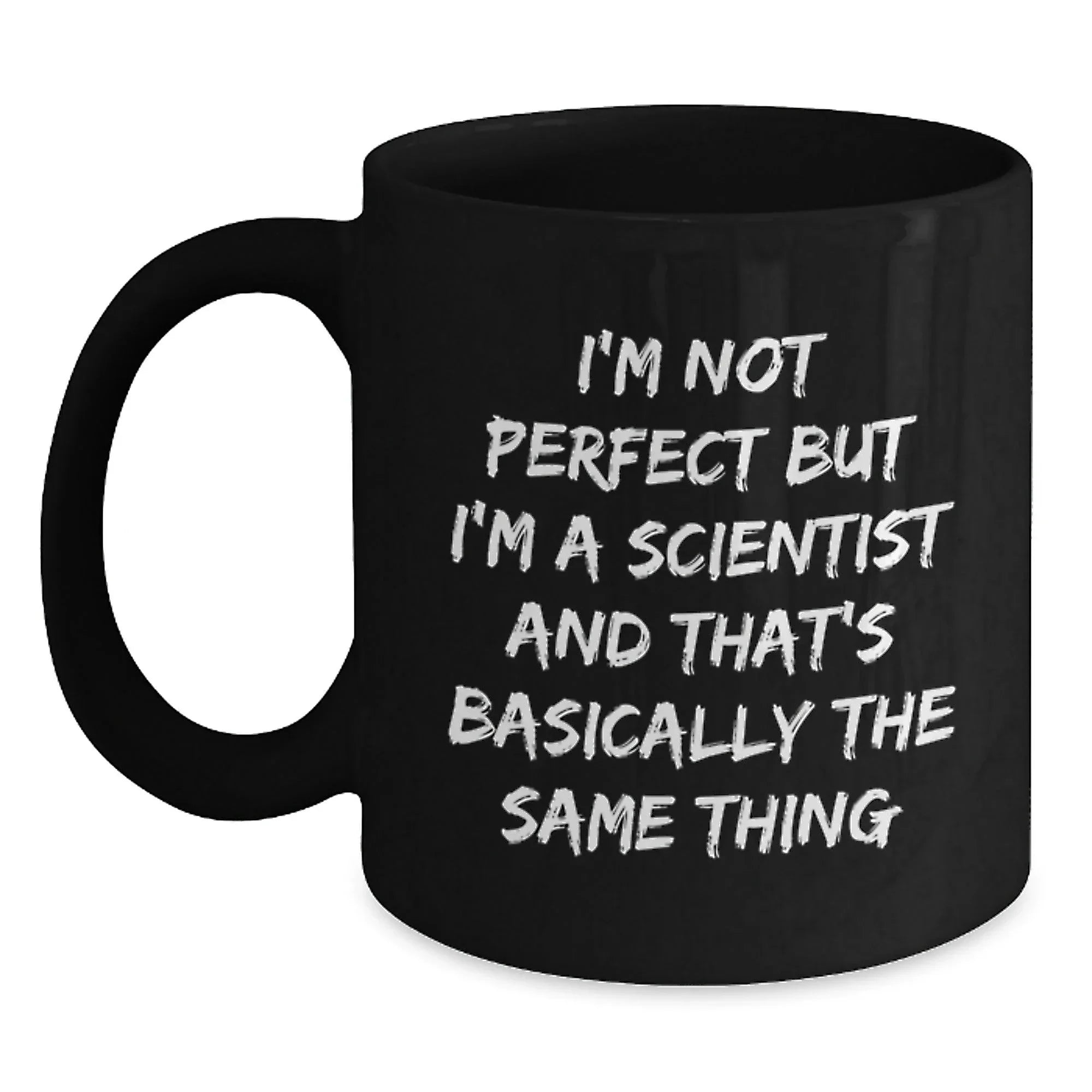 Funny Scientist Gifts, Unique Black Coffee Mugs for Men, Gifts from Friends to Family