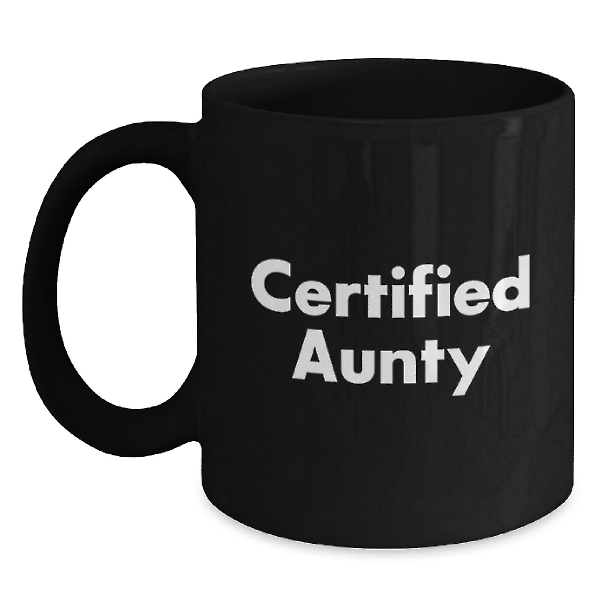 Get Your Awesome Aunty Certified Black Coffee Mug Gifts from Men, Women, Friends, Coworkers to Aunty, Men, Women, Friends, Coworkers this Christmas Unique - Main
