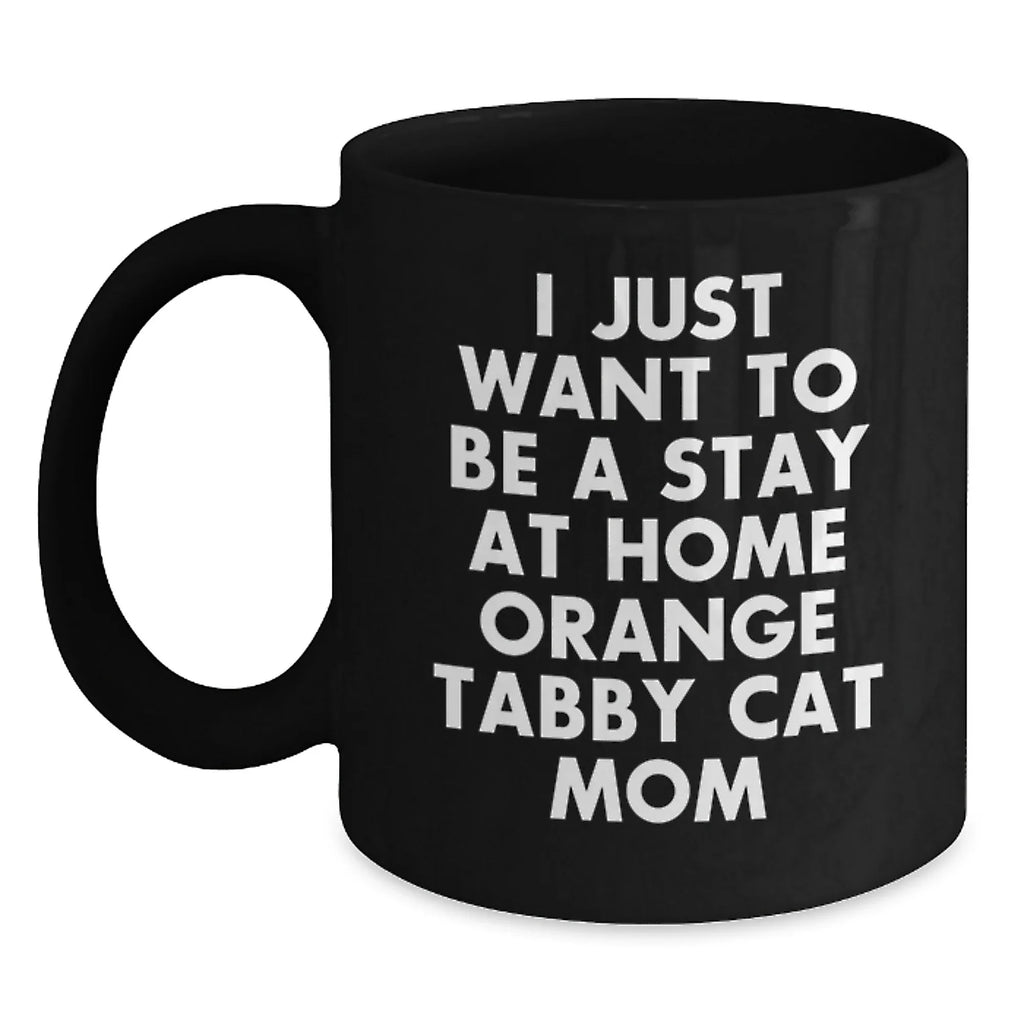 Orange Tabby Cat Mom Funny Valentine's Gift for Orange Tabby Cat Lover from Mom