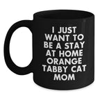 Orange Tabby Cat Mom Funny Valentine's Gift for Orange Tabby Cat Lover from Mom