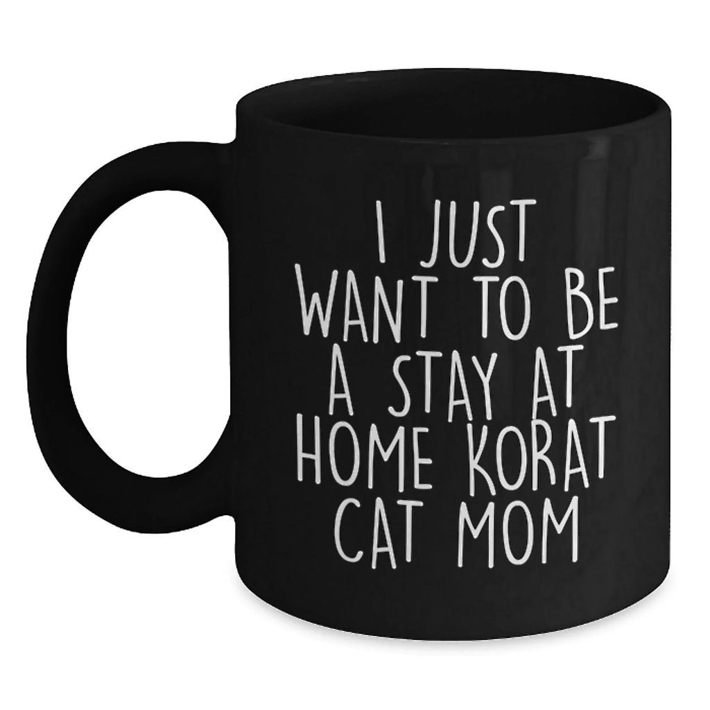 Korat Cat Lovers Funny Gift Black Coffee Mugs from Family for Christmas Unique Presents